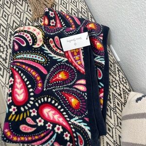 Vera Bradley Paisley Fleece infinity scarf NEW